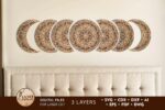 Moon Phases — Layered Wall Set