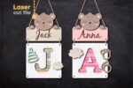 Woodland Friends Baby Name Blocks - Image 2